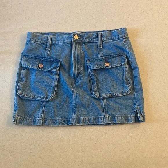 Gap Classic Blue Denim Mini Skirt Women Size 30 / 10 - Picture 4 of 9